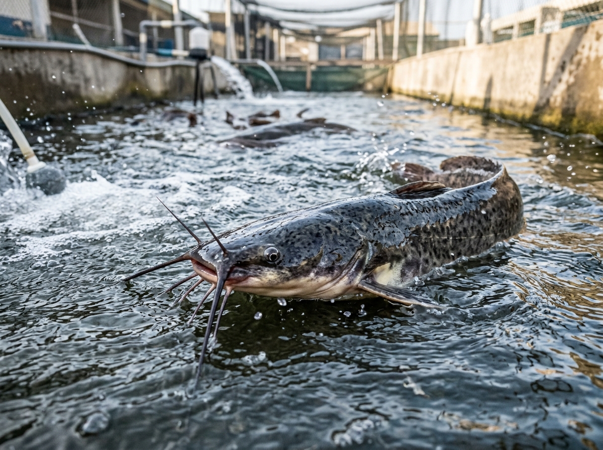 Low-Stress Careful Catfish Harvesting and Muscle Integrity